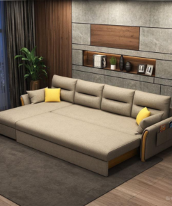 Light Brown Sectional Sofa Bed A0203-0006