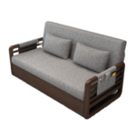 Wood Frame Grey Futon Couch Bed A0205-0003