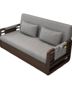 Wood Frame Grey Futon Couch Bed A0205-0003