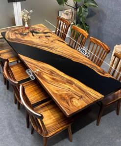 Epoxy Dining Table Set For 8 D0103-0001