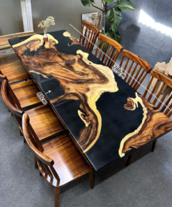 Epoxy Dining Table Set For 8 D0103-0002