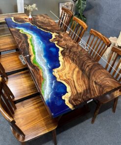 Epoxy Dining Table Set For 8 D0103-0004