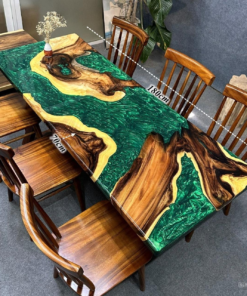 Epoxy Dining Table Set For 6 D0101-0001