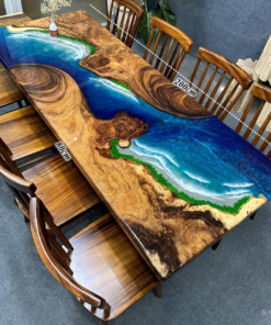 Epoxy Dining Table Set For 8 D0103-0005