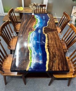 Epoxy Dining Table Set For 8 D0103-0007