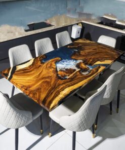 Epoxy Dining Table Set For 8 D0103-0011