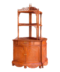 Wooden Corner Accent Cabinet A0504-0001