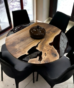 Epoxy Dining Table Set For 6 D0101-0004