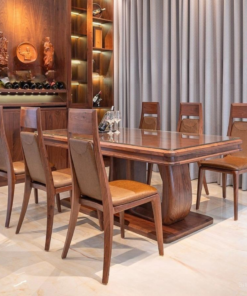 Walnut Dining Table Set For 6 D0101-0015
