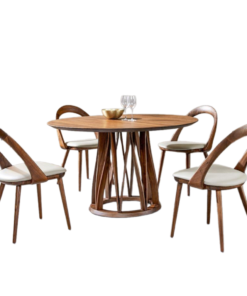 Walnut Dining Table Set For 4 D0102-0010