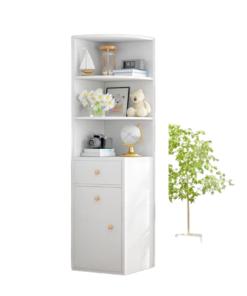 White Corner Accent Cabinet A0504-0002