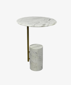 Cylindrical Legs Stone Side Tables A0402-0021