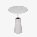 Trapezoidal Legs Stone Side Tables A0402-0007