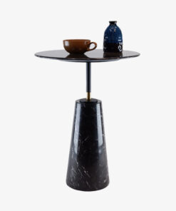 Trapezoidal Legs Stone Side Tables A0402-0006