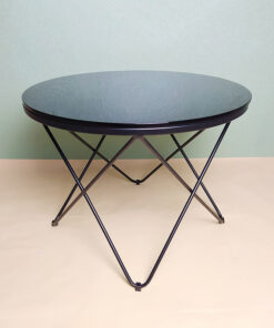Round Black Glass Coffee Table A0401-0021