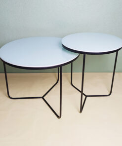 White Glass Nesting Tables A0403-0009