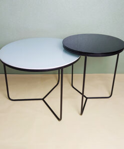 Black & White Glass Nesting Tables A0403-0011