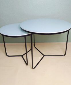 White Glass Nesting Tables A0403-0016