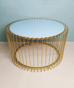 Circle White Glass Coffee Table A0401-0006