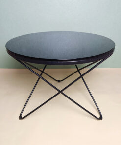 Round Black Glass Coffee Table A0401-0017