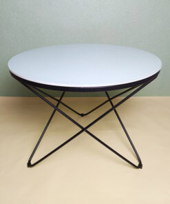 Round White Glass Coffee Table A0401-0015