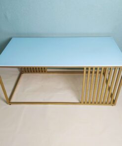 Rectangular White Glass Coffee Table A0401-0035