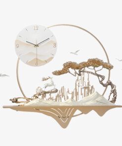 Decorative Relief Wall Clock 02