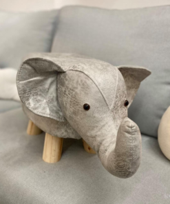 Grey Baby Elephant Ottoman Stool A0101-0002