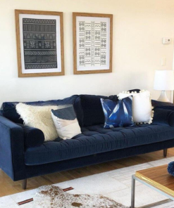 Dark Blue 3 Seater Couch A0104-0024
