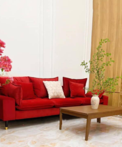 Red 3 Seater Couch A0104-0009