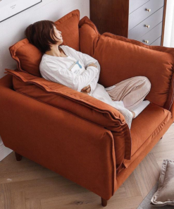 Lazy Armrests Fabric Single Sofa Chair A0102-0004