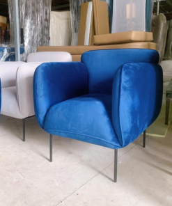 Navy Velvet Single Sofa Chair A0102-0007