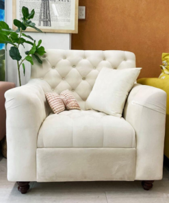 White Single Sofa Chair A0102-0009