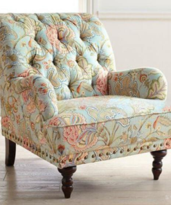 Classic Floral Fabric Single Sofa Chair A0102-0017