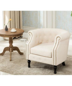 White Single Sofa Chair A0102-0019