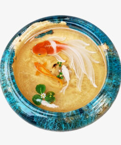 Blue 3D Epoxy Fish Painting 03