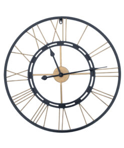 Black Roman With Gold Letters Wall Clock 28