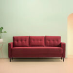 Red 3 Seater Couch A0104-0023