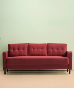 Red 3 Seater Couch A0104-0023