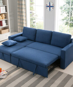 Navy Sectional Sofa Bed A0203-0007